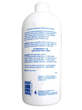 Vanicream cleanser close-up texture illustrating mild, non-irritating lather