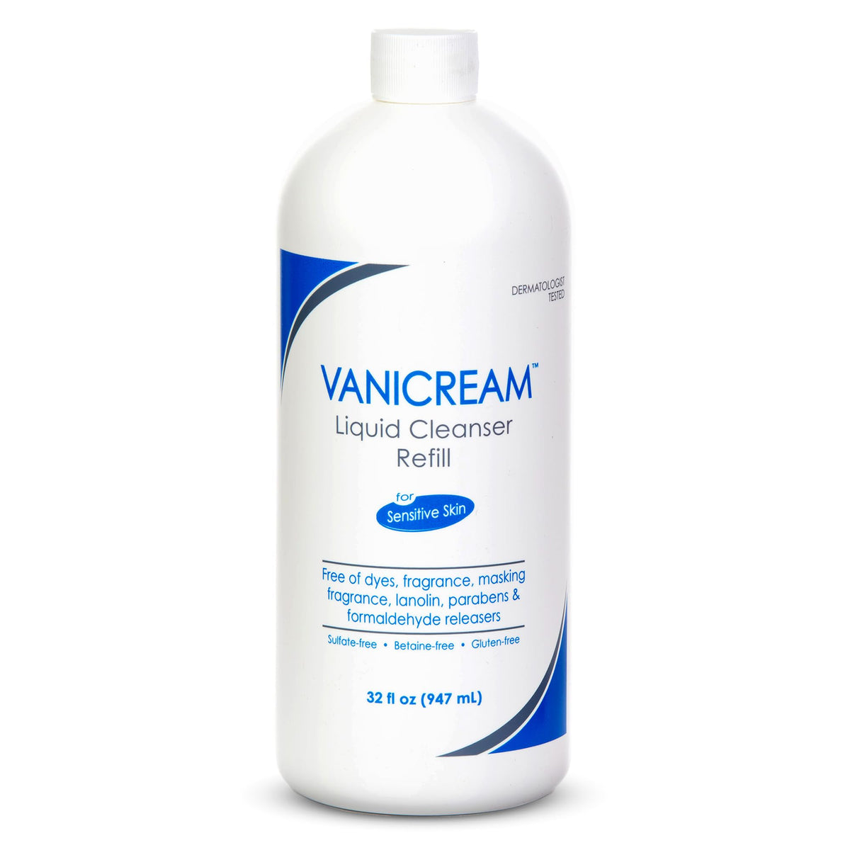 Vanicream front label showing gentle cleanser benefits