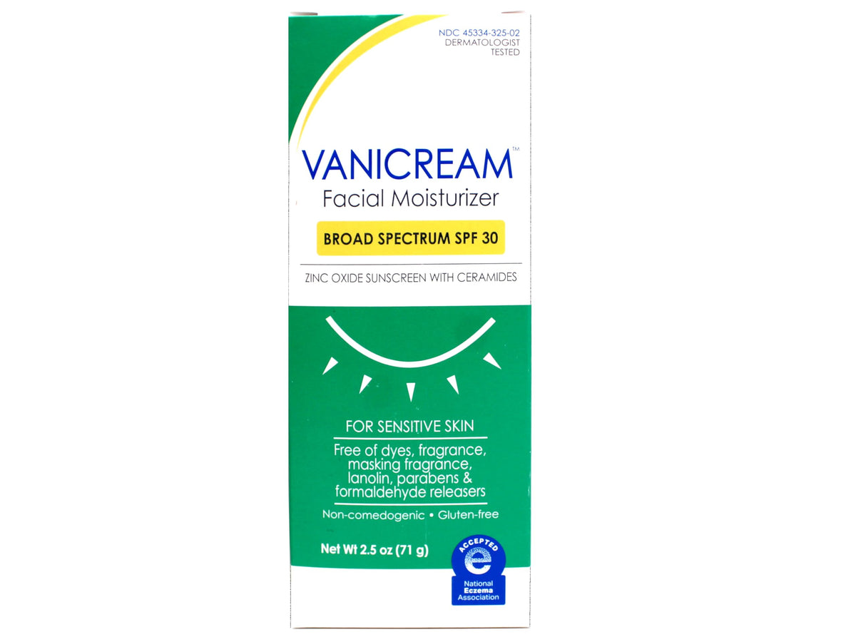 Vanicream open tube texture close-up demonstrating lightweight feel