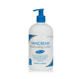Vanicream front packaging shows pump convenience and gentle formula
