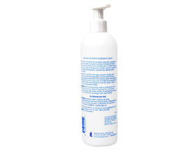 PHARMACEUTICAL SPECIALTIES Vanicream shampoo and conditioner staged in bathroom for routine use benefit