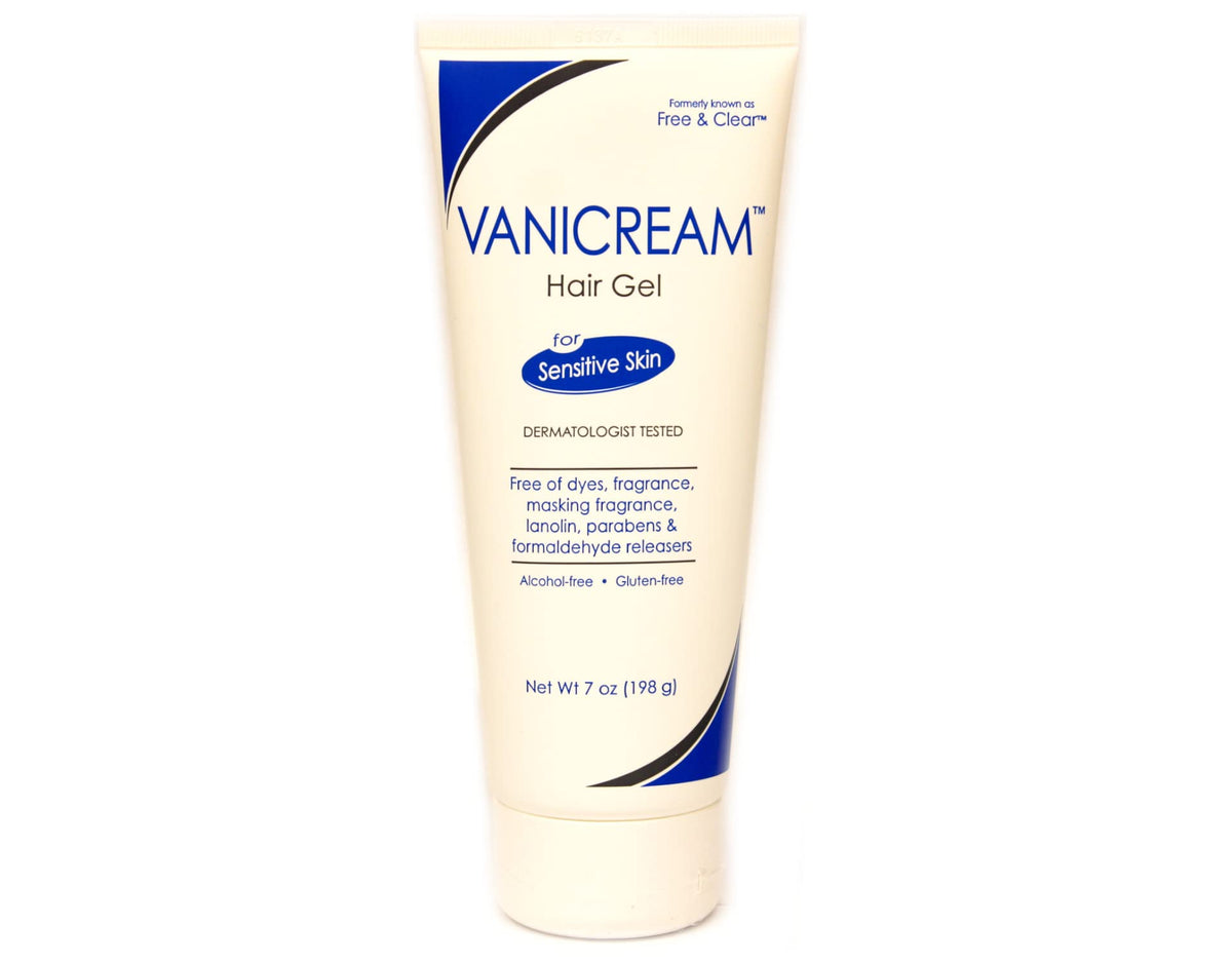 Vanicream gel texture close-up on fingers, shows smooth non-sticky consistency benefit