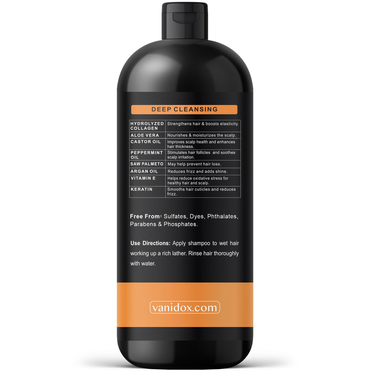 VANIDOX tea tree oil drop detail highlighting natural calming
