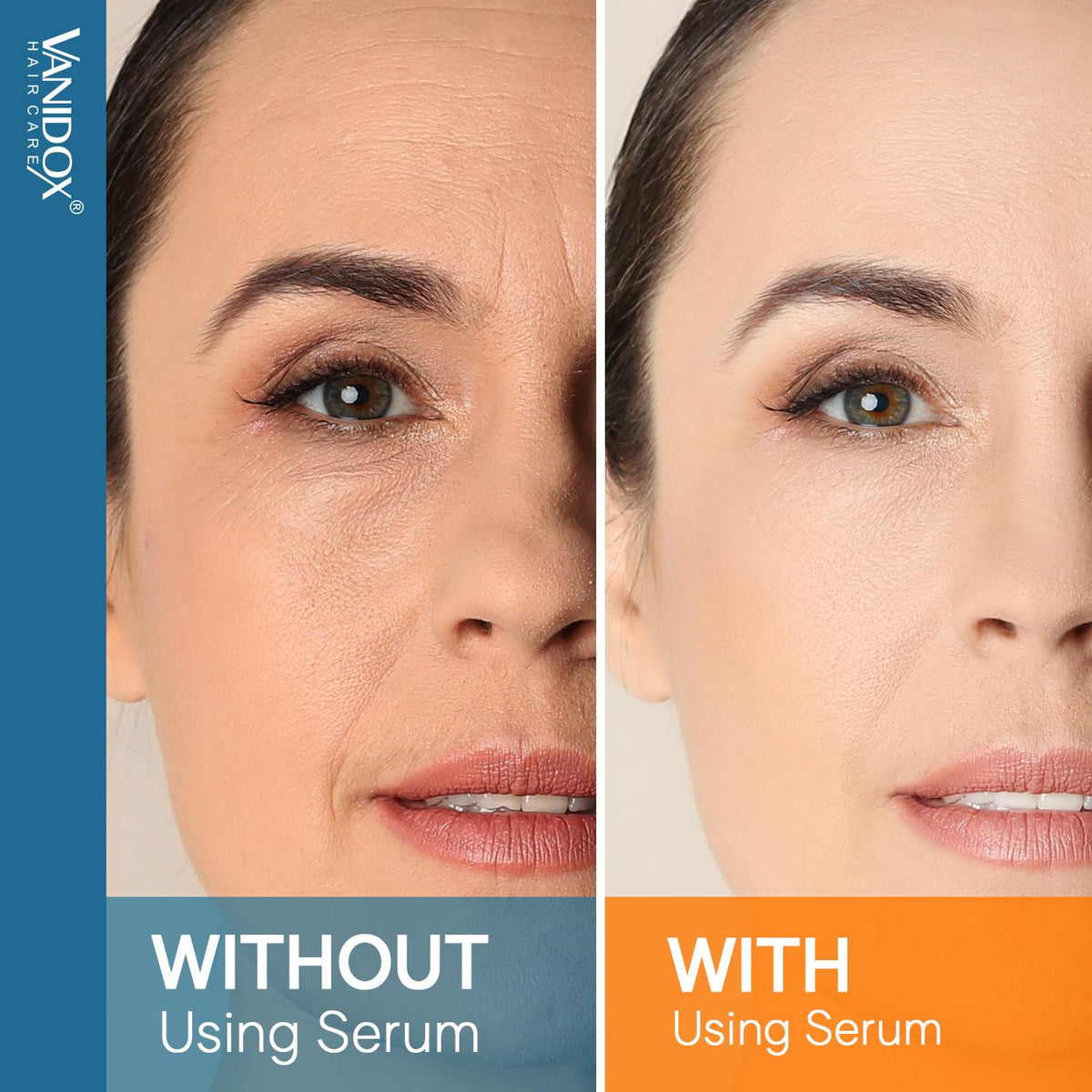 VANIDOX night application demonstrating repair-focused skincare before bed