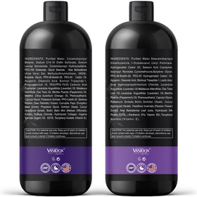VANIDOX suggested before and after shine showing improved hair luster