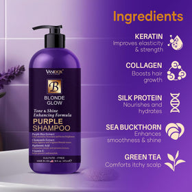 VANIDOX bottle beside chamomile and purple rice visualizing key natural ingredients