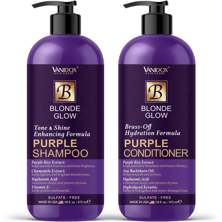 VANIDOX front packaging set showing 16 fl oz bottles and clear branding for salon-quality care