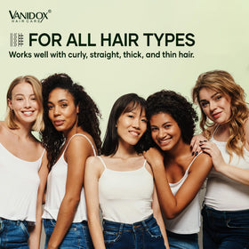 VANIDOX before and after hair comparison showing fuller look