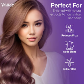 VANIDOX in-use scalp massage demonstrating circulation and soothing action