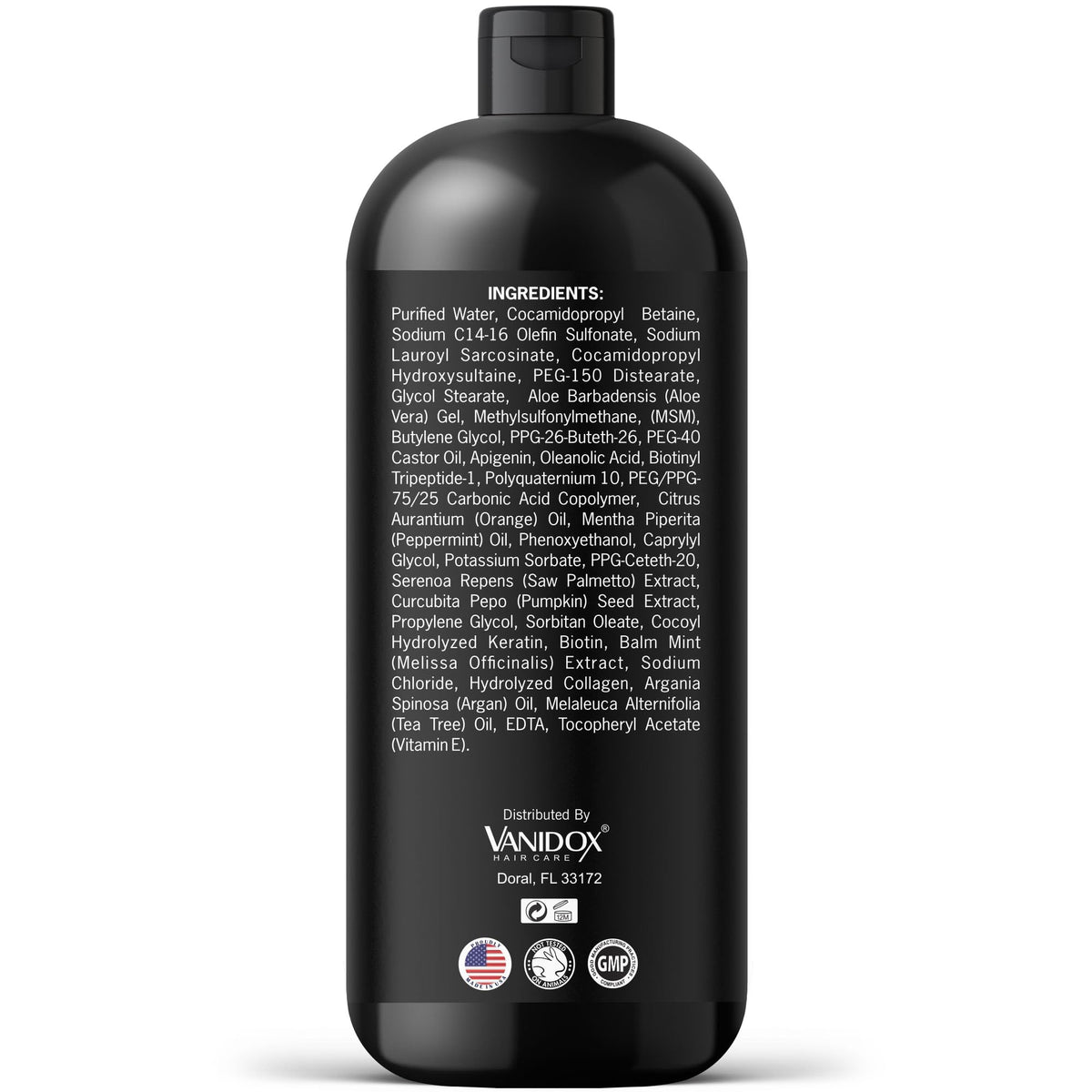 VANIDOX bottle styled in bathroom lifestyle setting for routine