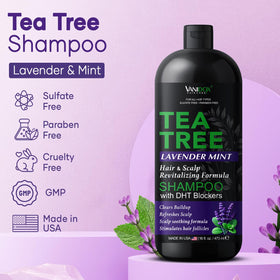 VANIDOX shampoo lather texture on palm demonstrating gentle foam and effective cleanse