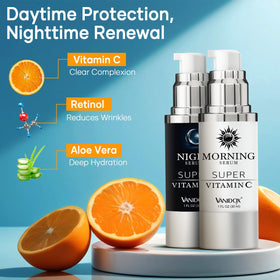 VANIDOX serum texture drop on skin showing fast absorption and hydration
