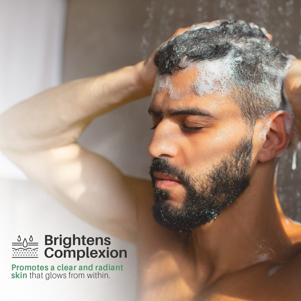 VANIDOX foam texture close-up showing carbonic acid lather for effective scalp cleansing