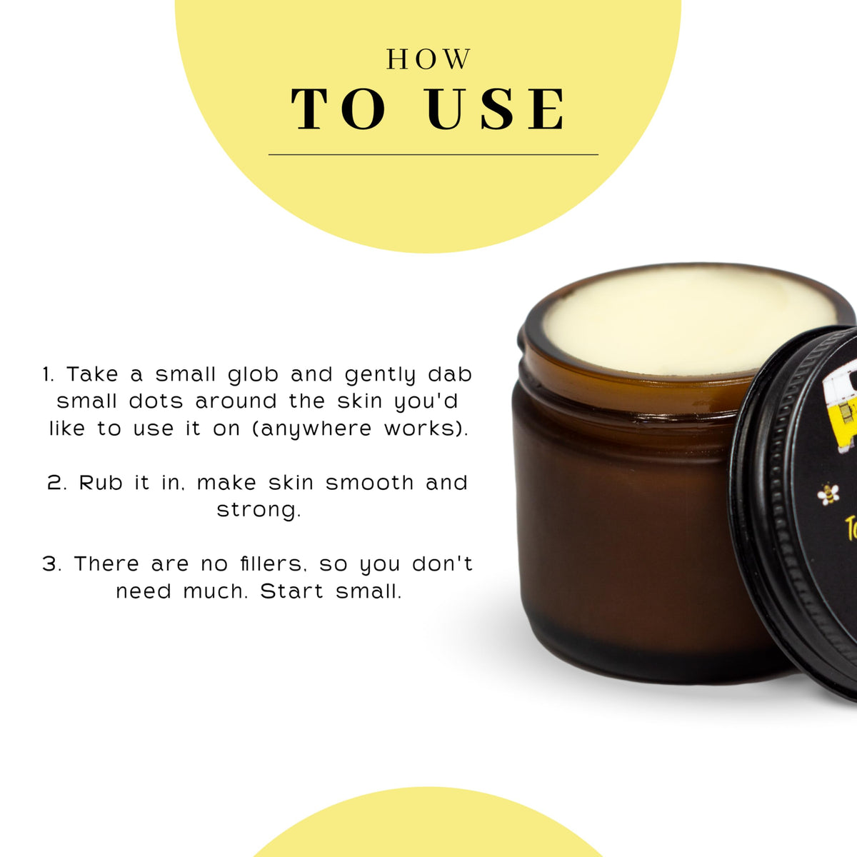 VanMan Company natural ingredients arranged: bison tallow, honey, olive oil benefit clarity