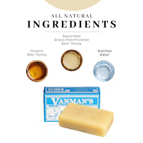 VanMan lather on hand demonstrating rich foam and gentle cleansing