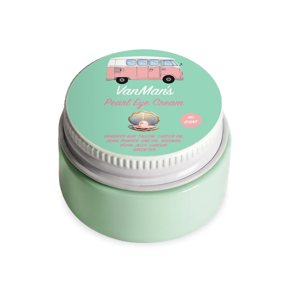 VanMan jar front view showing product label and compact 0.5 oz size benefit