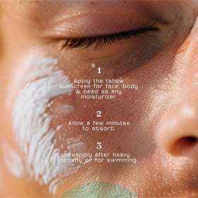 Demonstrating VanMan face application for a smooth, non-greasy mineral finish