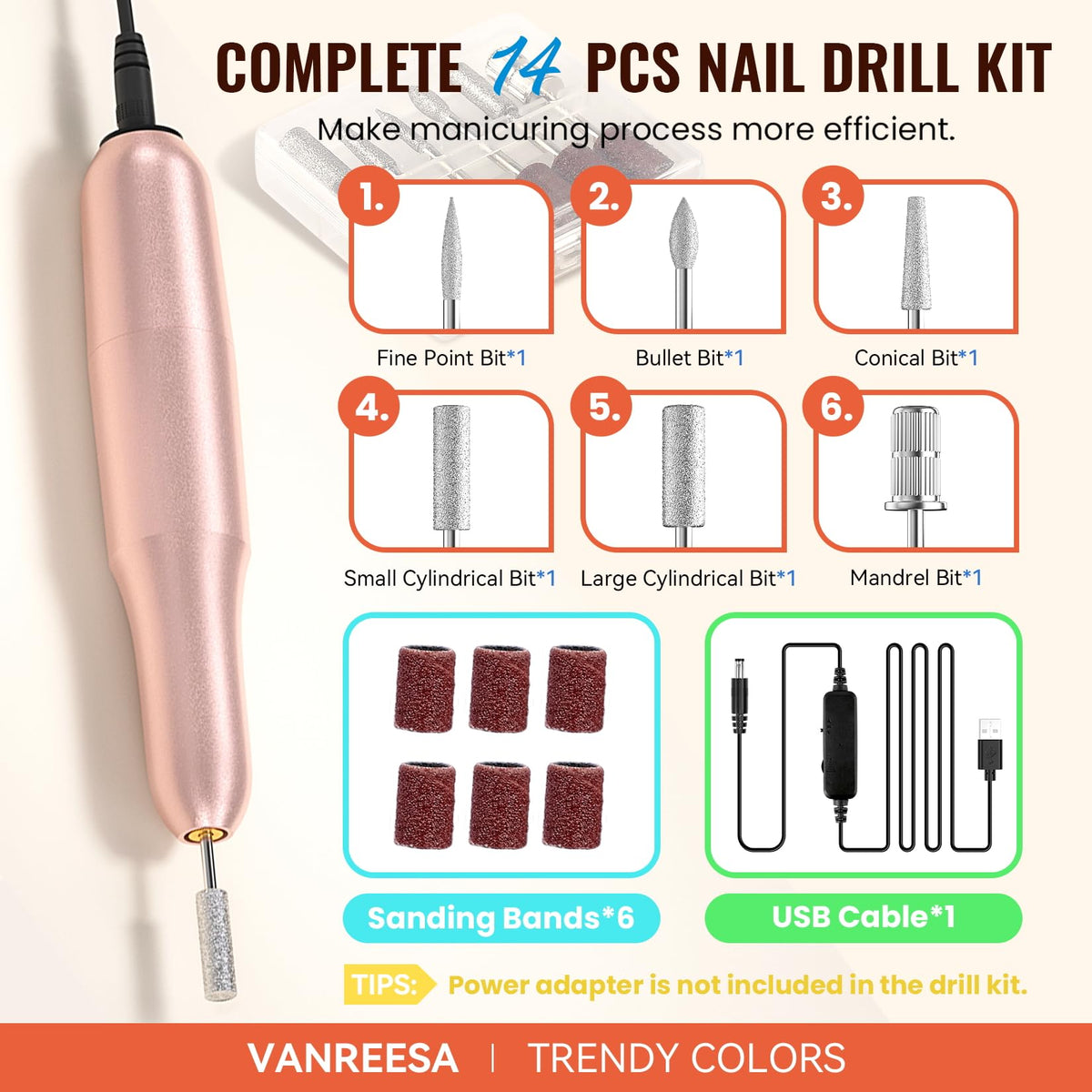 VANREESA 45 gel polish bottles arrayed to show wide seasonal color choices for creativity