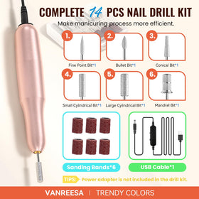 VANREESA 45 gel polish bottles arrayed to show wide seasonal color choices for creativity