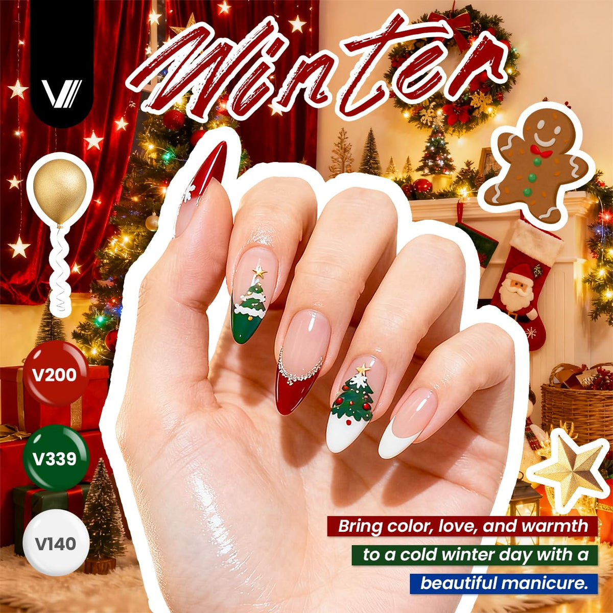 VANREESA close-up gel polish texture demonstrating smooth, high-gloss finish