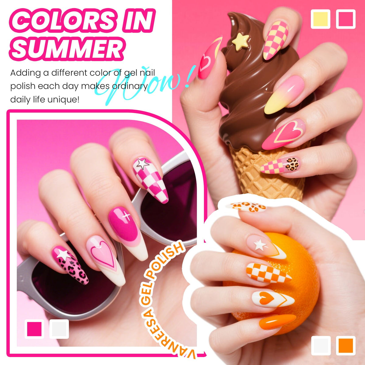 VANREESA swatch fan showing 42 colors to help match outfits
