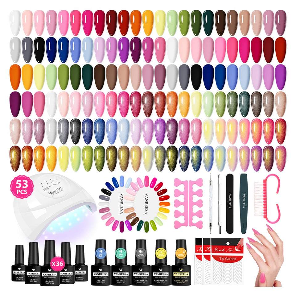 VANREESA front packaging showing full 53-piece kit and contents for easy setup