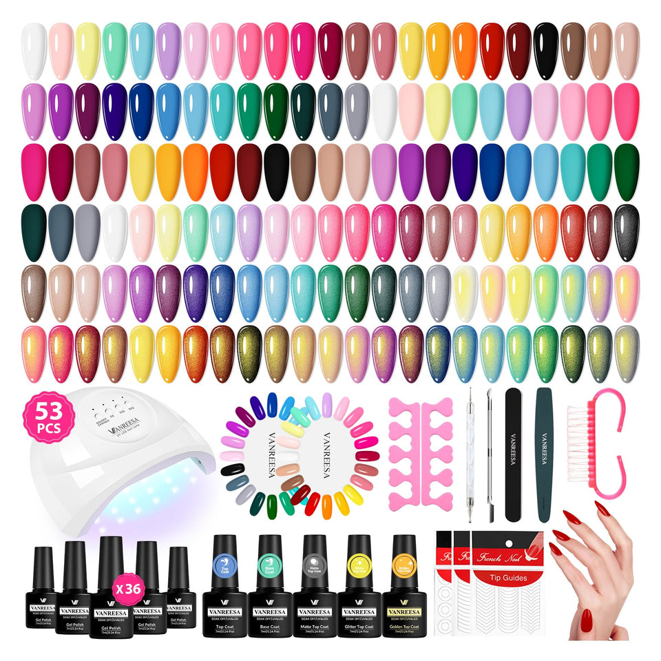 VANREESA front packaging shot showing full 53-piece kit and benefits