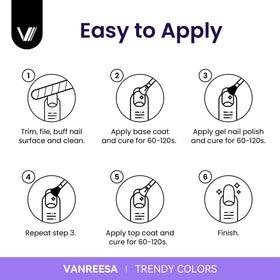 VANREESA home salon scene with finished nails showcasing professional results
