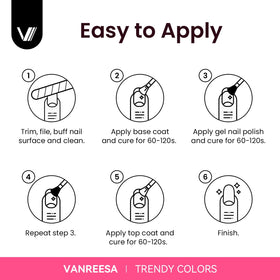VANREESA lifestyle shot of woman using kit to achieve salon-style nails