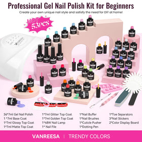 VANREESA manicure in use on hands demonstrating salon-quality finish