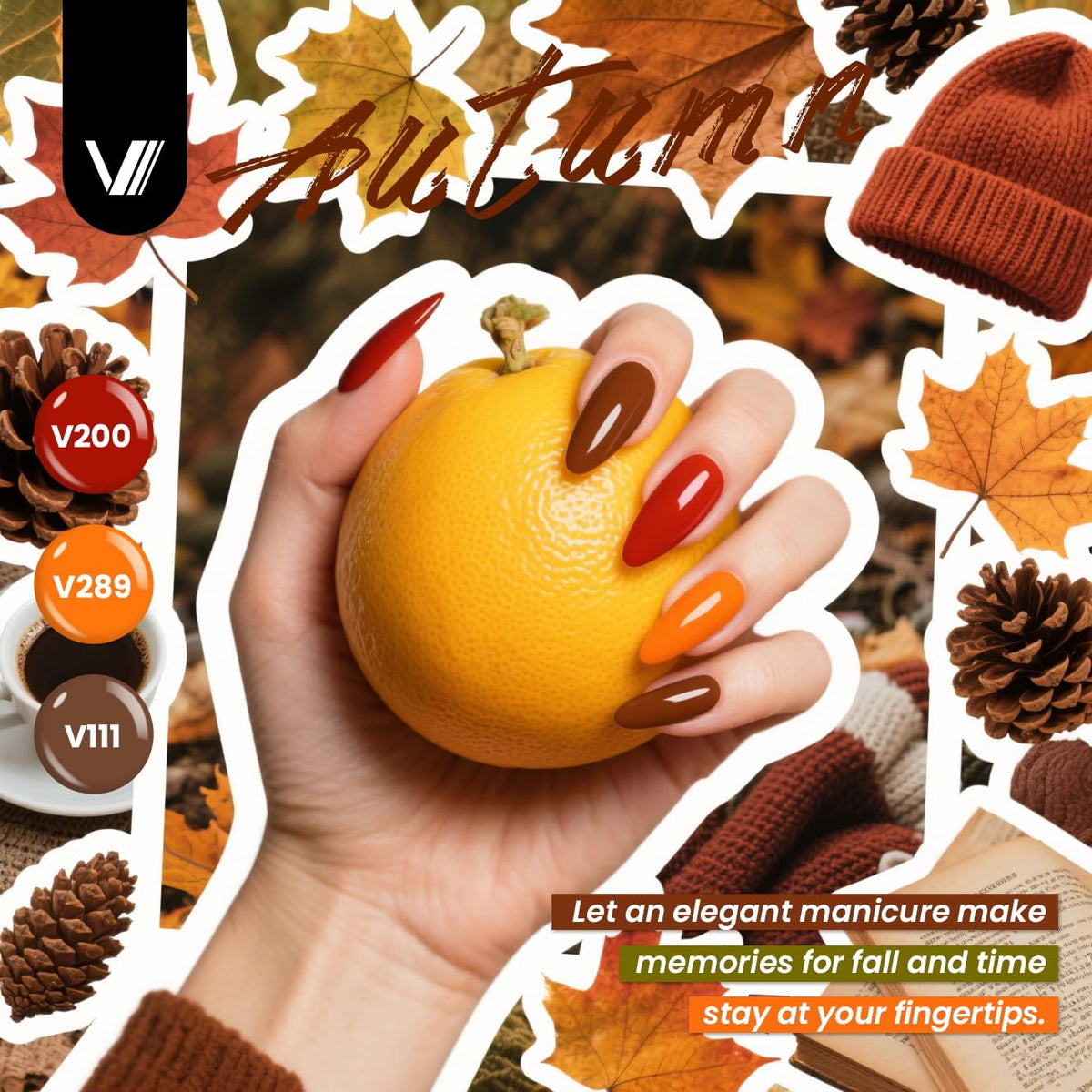 VANREESA matte top coat texture demonstrating smooth low-sheen benefit