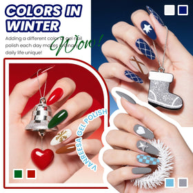 VANREESA top coats display showing glossy, matte and metallic effects