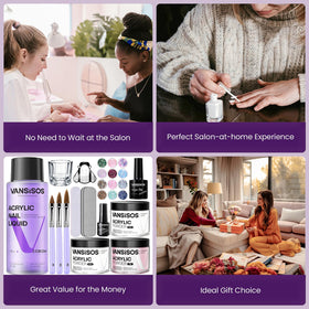 VANSISOS finished manicure lifestyle shot showing salon-style results at home