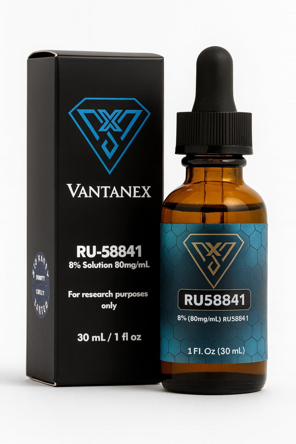 Vantanex bottle front packaging showing product identity and concentration