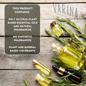 Varina lifestyle bathroom display conveying natural, sustainable routine
