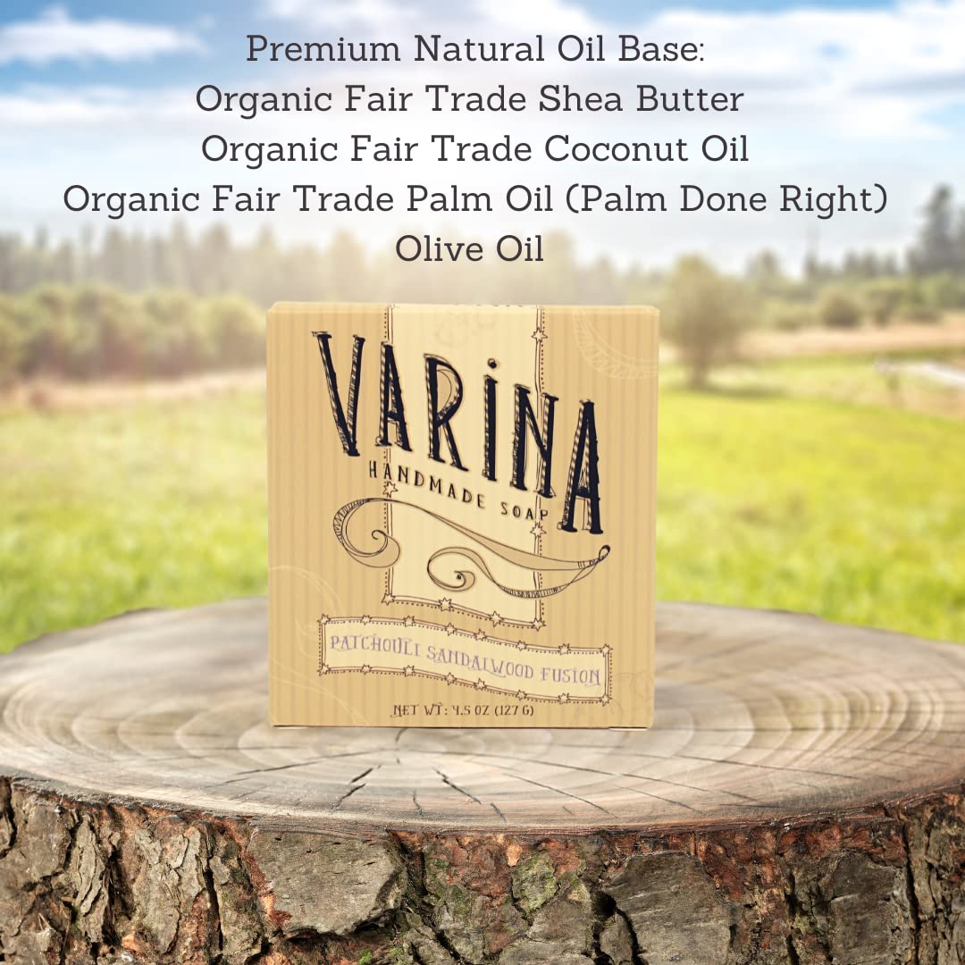Varina single bar close-up showing handmade texture and gentle cleanse