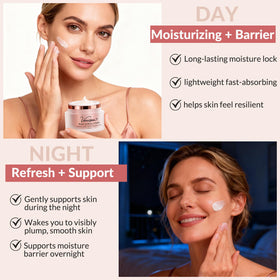 Close-up of Varisea label listing retinol, ceramides, peptides benefits