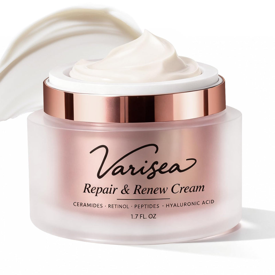 Varisea retinol cream front packaging showing label and benefits