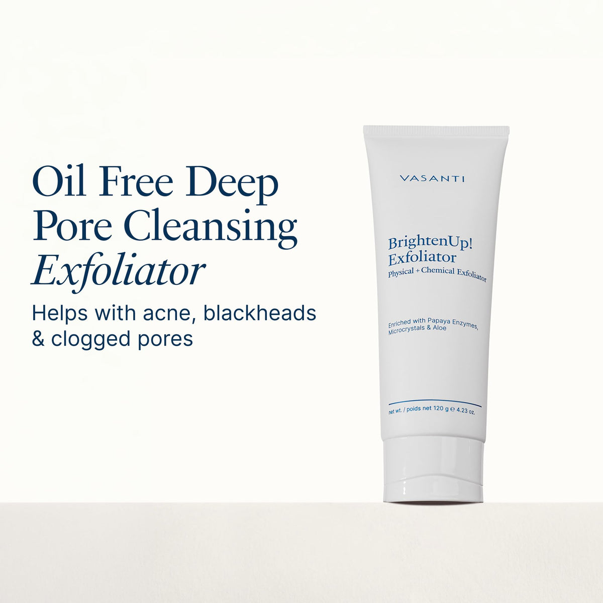 VASANTI papaya fruit ingredient detail delivering natural enzymatic exfoliation