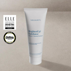VASANTI close-up texture with microcrystals for gentle polishing benefit