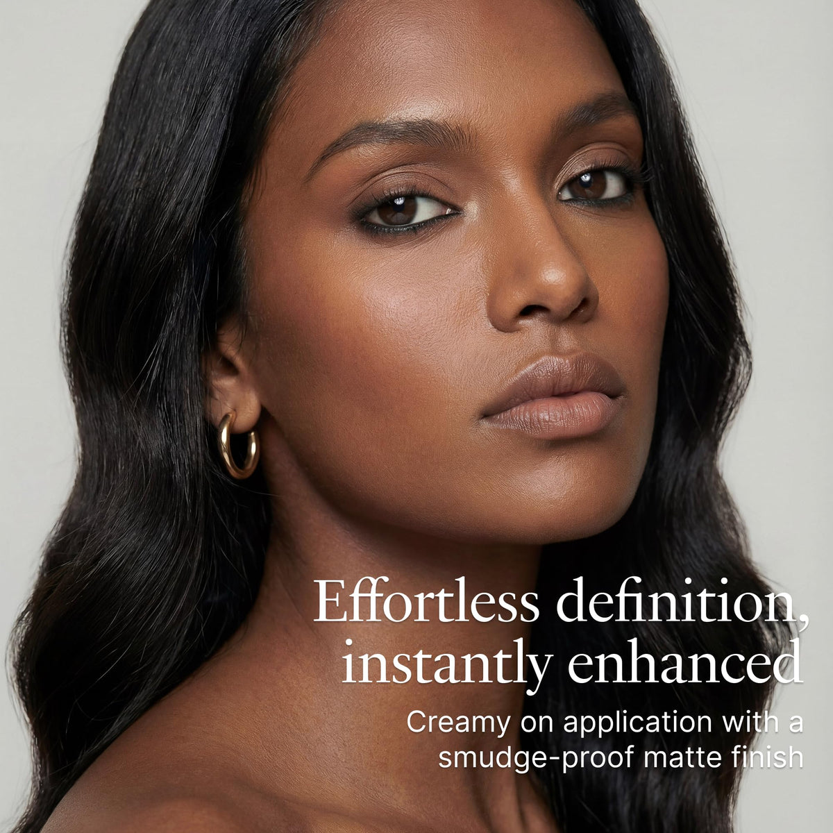 VASANTI black swatch stroke on skin showing intense pigment payoff benefit