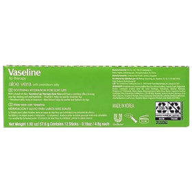 Vaseline aloe texture swatch highlighting moisturizing, non-greasy benefit