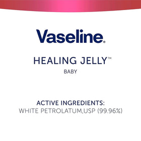 Vaseline label detail highlighting ingredients and hypoallergenic benefit
