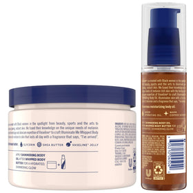 Vaseline body butter texture close-up demonstrating creamy hydration