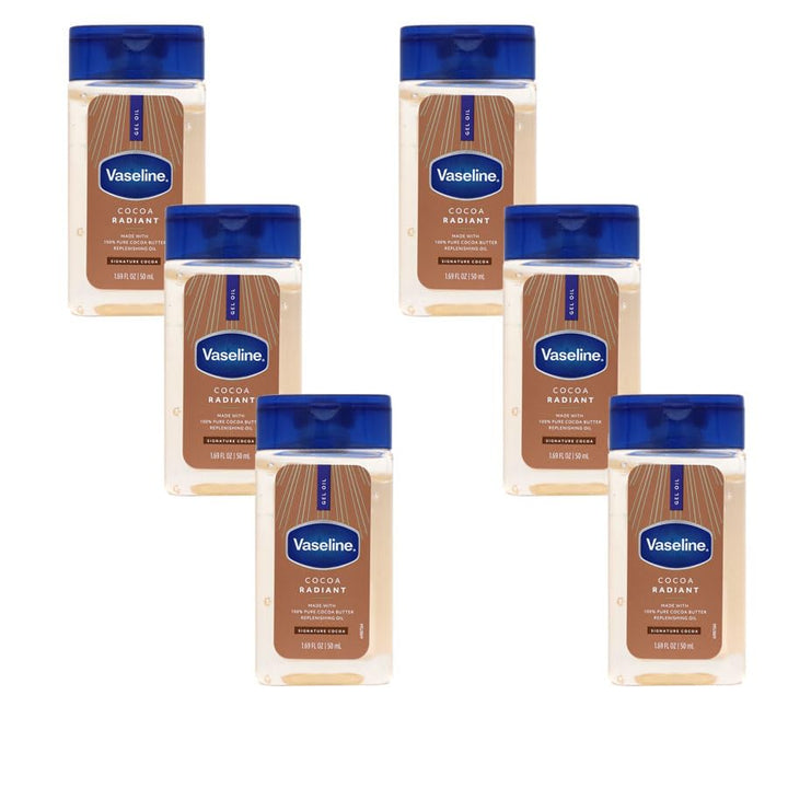 Vaseline front packaging showing travel-size bottle and cocoa scent benefits