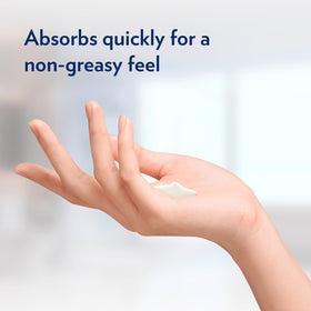 Vaseline being applied to hands for quick absorbency and softness
