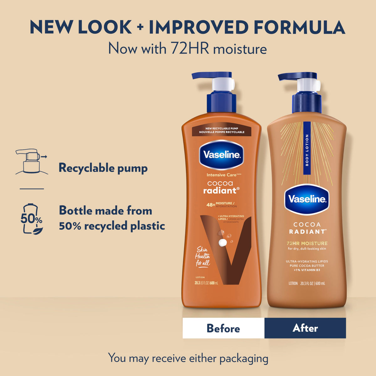 Vaseline lotion texture on hand demonstrating smooth absorbency and fast hydration