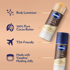 Vaseline stick inside a purse showing compact, travel-ready convenience
