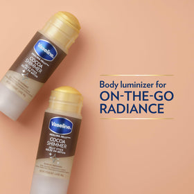 Vaseline close-up texture showing cocoa shimmer and smooth hydration