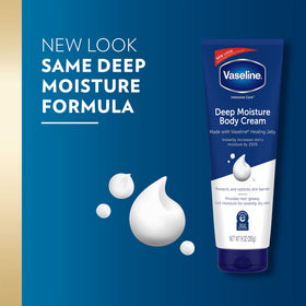 Vaseline cream texture close-up showing rich smoothness and easy spreadability